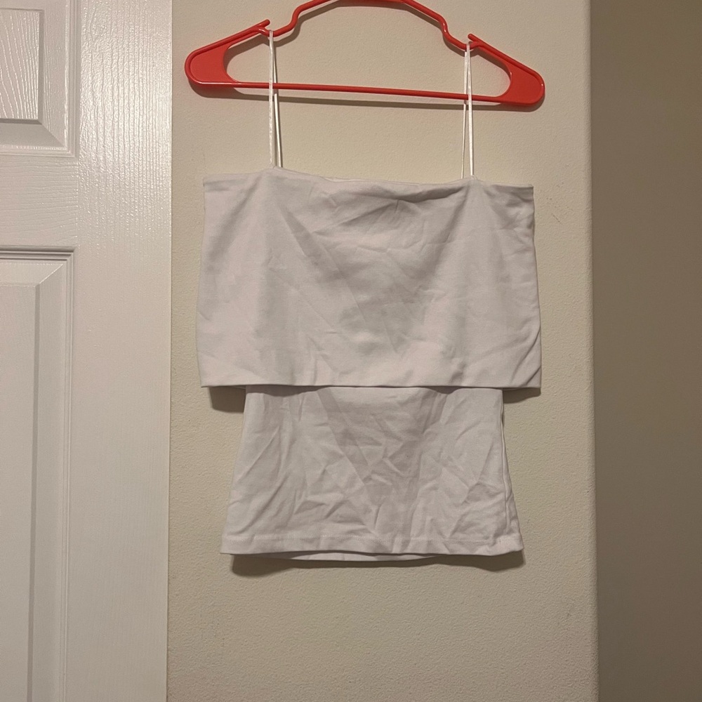 Zara White off shoulder Top